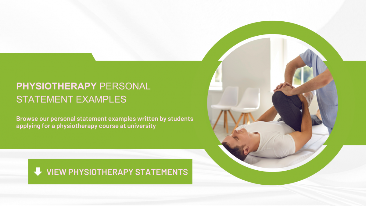 physiotherapy undergraduate personal statement